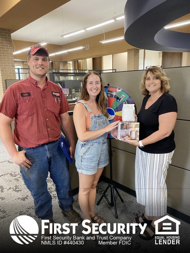 First Security thanked new home buyers by offering them a chance at spinning a prize wheel.