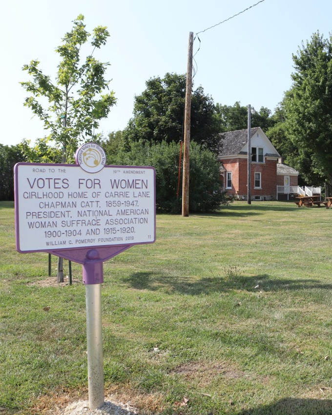 View from outside Carrie Chapman Catt's Girlhood Home today.