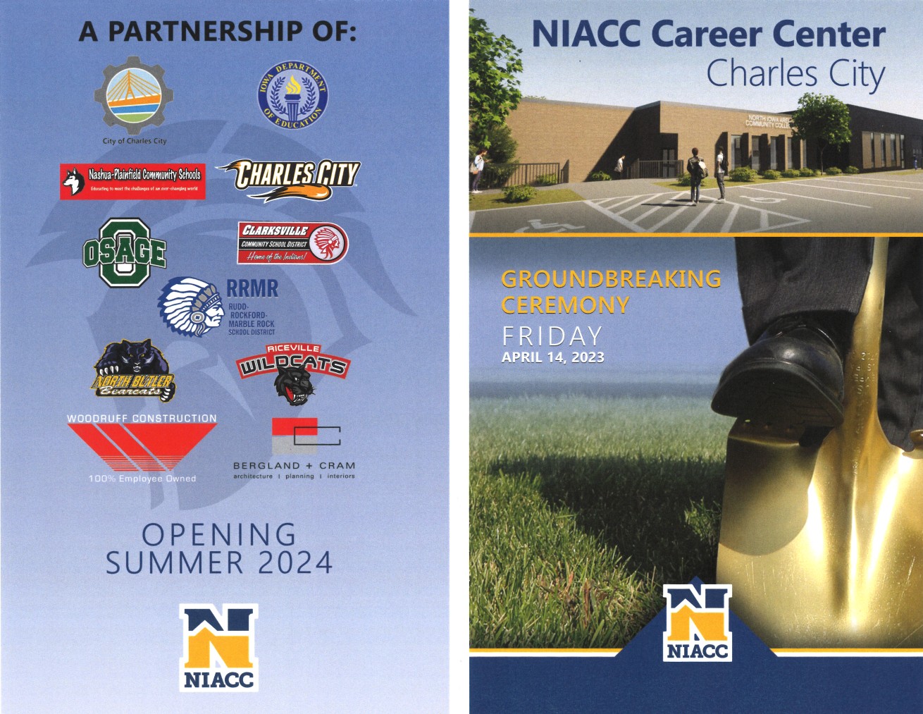 Ground Broken on New NIACC Career Center First Security Bank & Trust